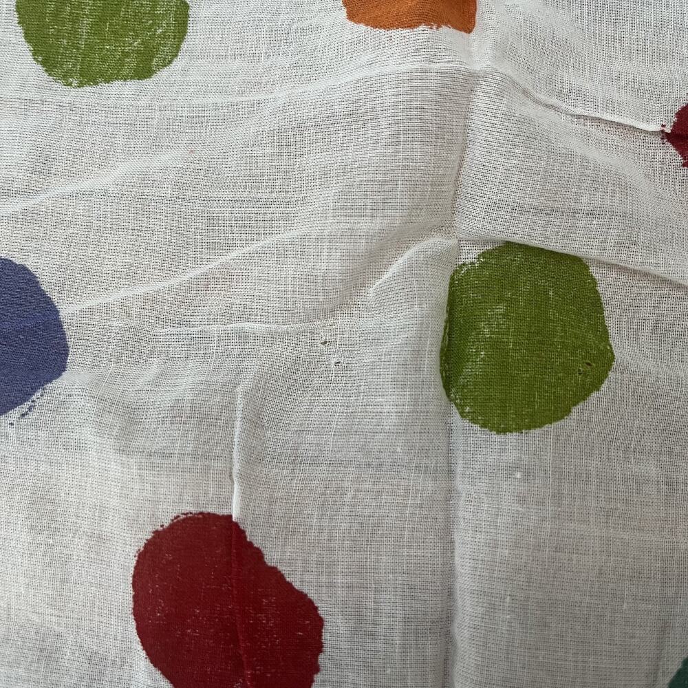 Gudrun Sjoden Modern Polka Dot Curtains with Ties Set of 5 56X40 Organic Cotton - Picture 4 of 9